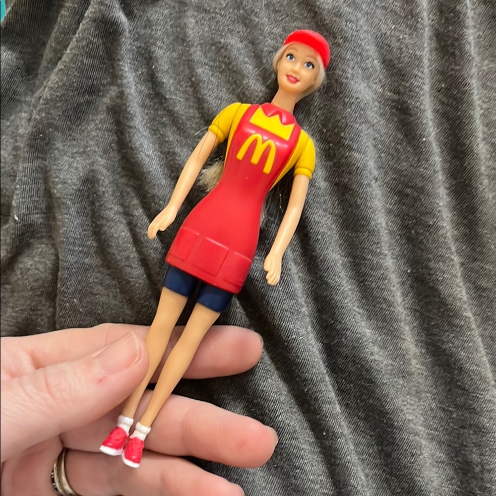 Vintage 1990's Used Mcdonald's Barbie Drive Thru Worker